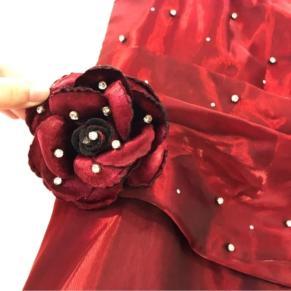 Deep Red Prom Dress - Picture 14 of 17